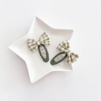 Girl Hair Clip Bow School Pair (GHP9134)